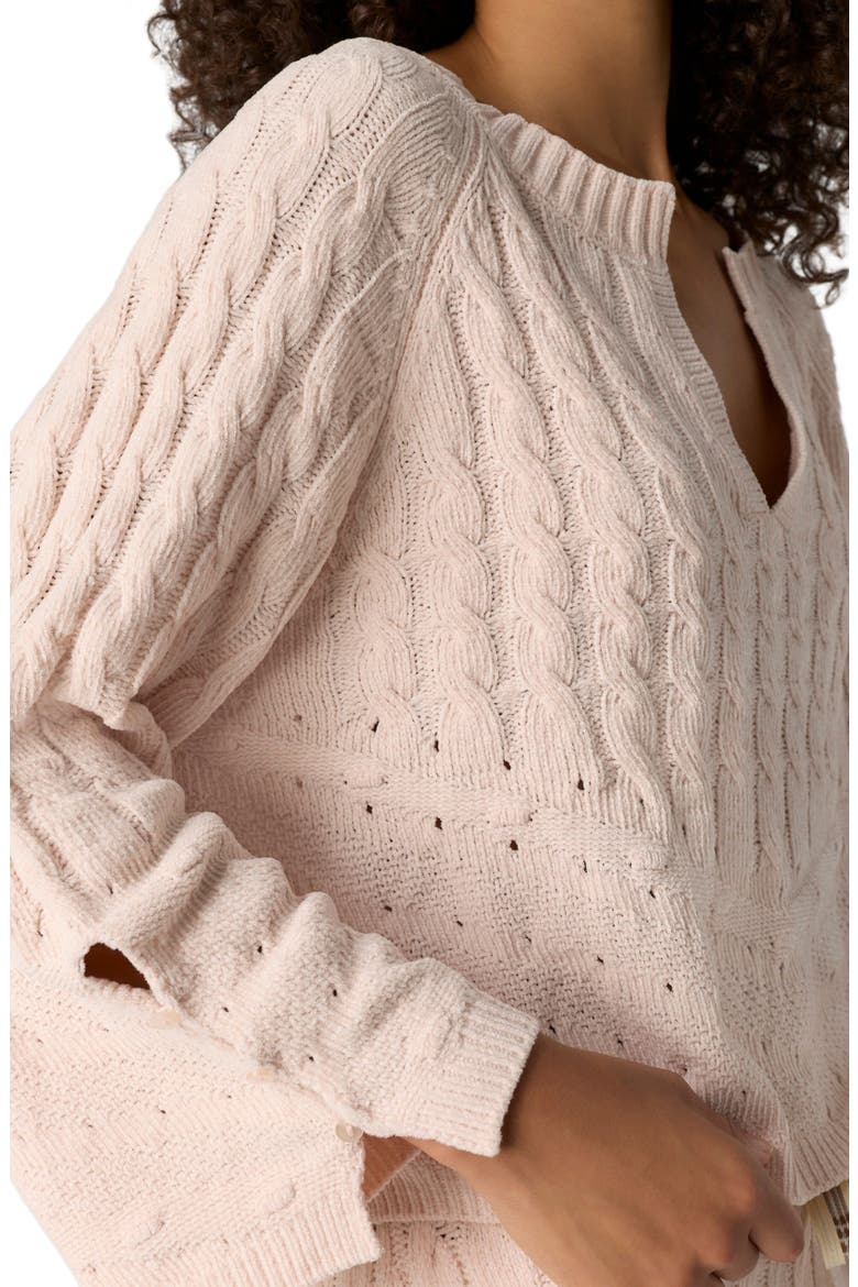 FREE PEOPLE FIRESIDE CRUSH PULLOVER NEUTRAL COMBO