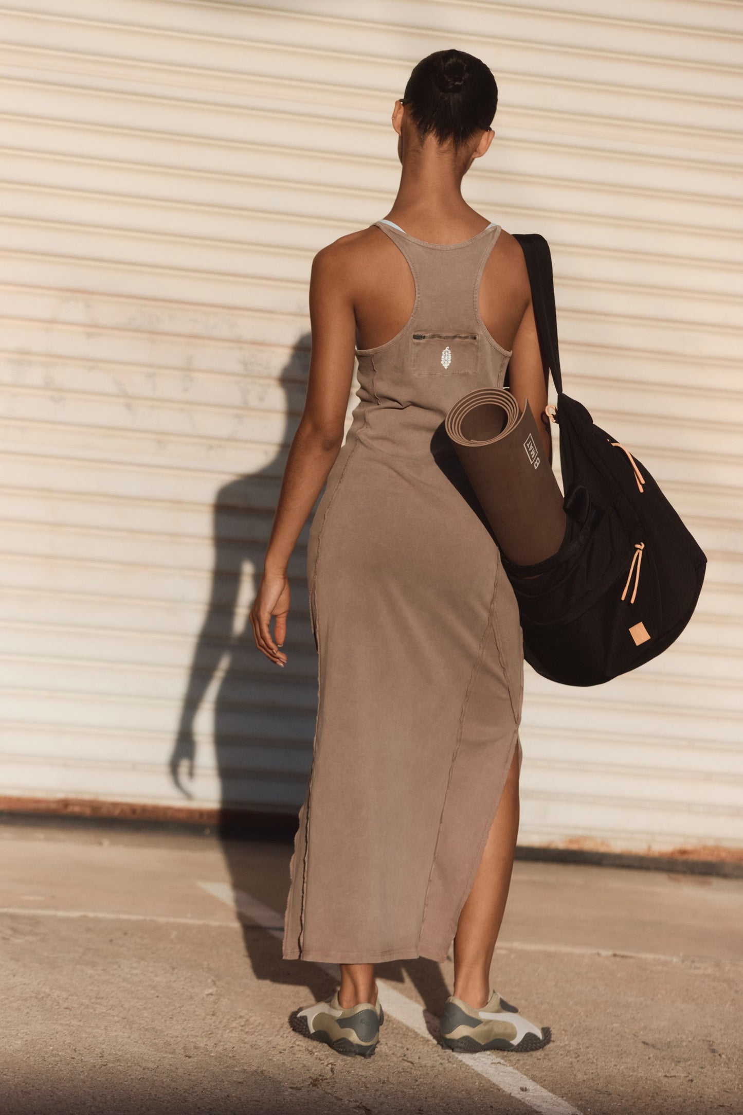 FREE PEOPLE HOT SHOT SURF DRESS HICKORY