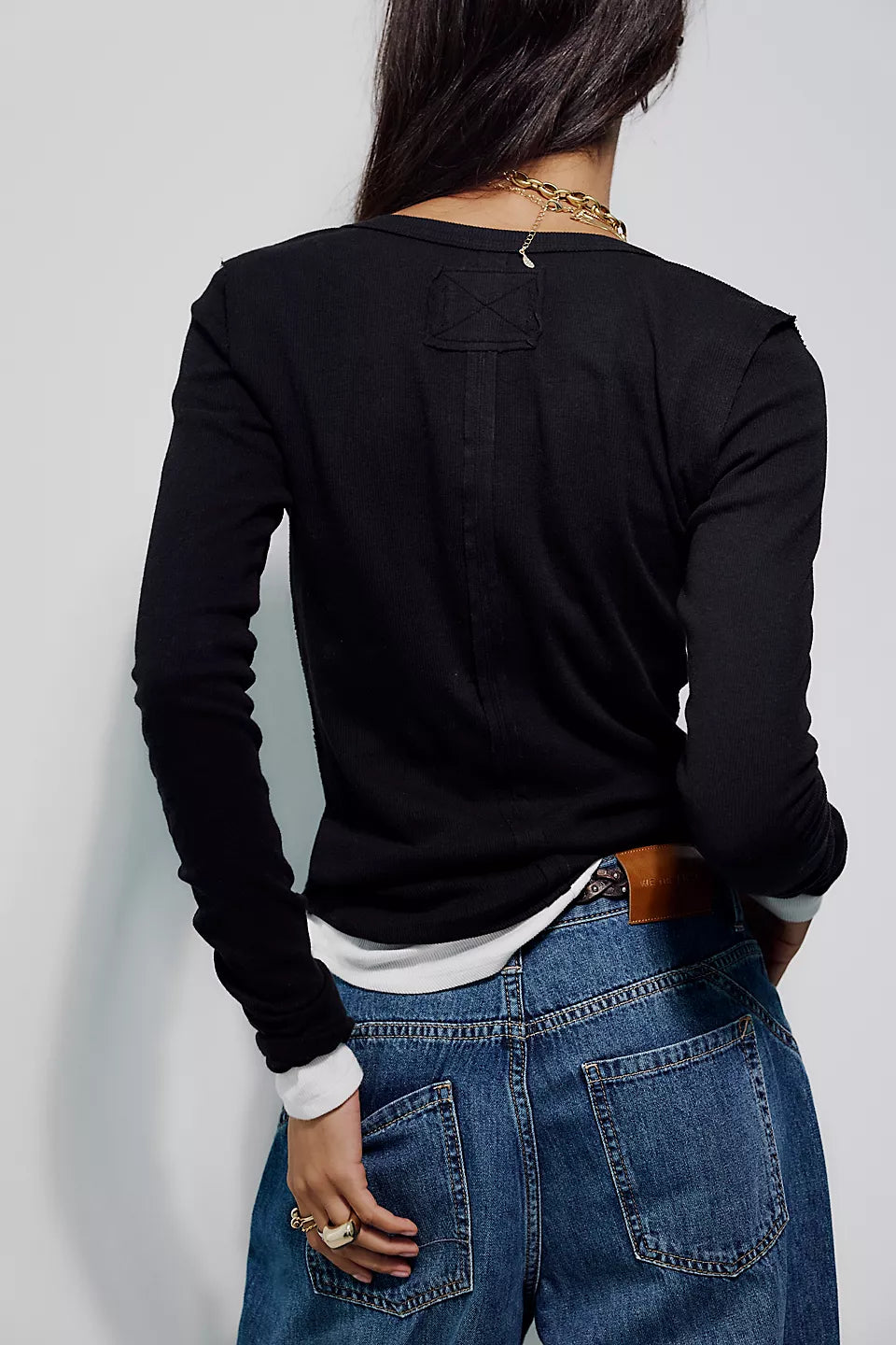 FREE PEOPLE JAMIE HENLEY PITCH BLACK