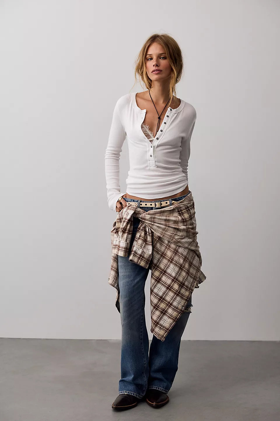 FREE PEOPLE JAMIE HENLEY PITCH IVORY