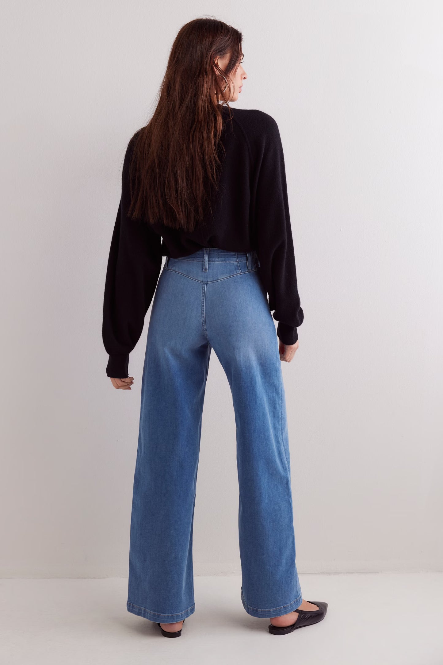 FREE PEOPLE LIBRE WIDE LEG JEANS GOODIE GOODIE