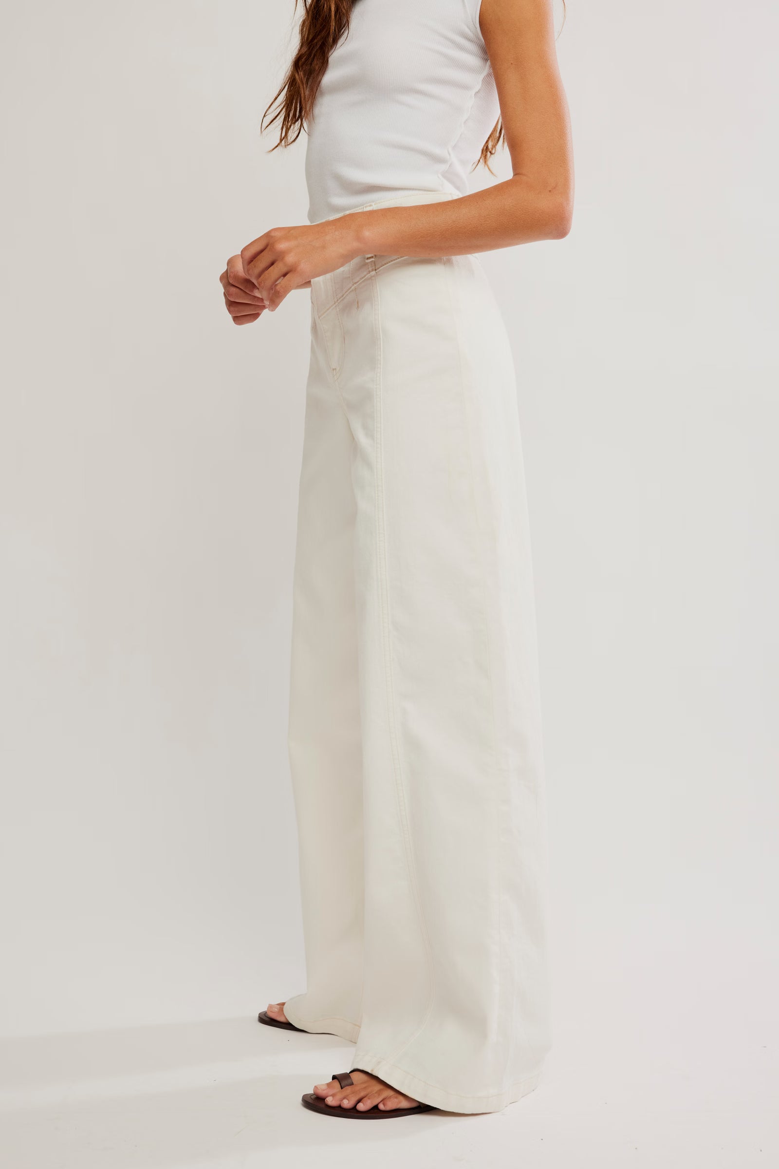 FREE PEOPLE LIBRE WIDE LEG JEANS ISLAND LIGHTS