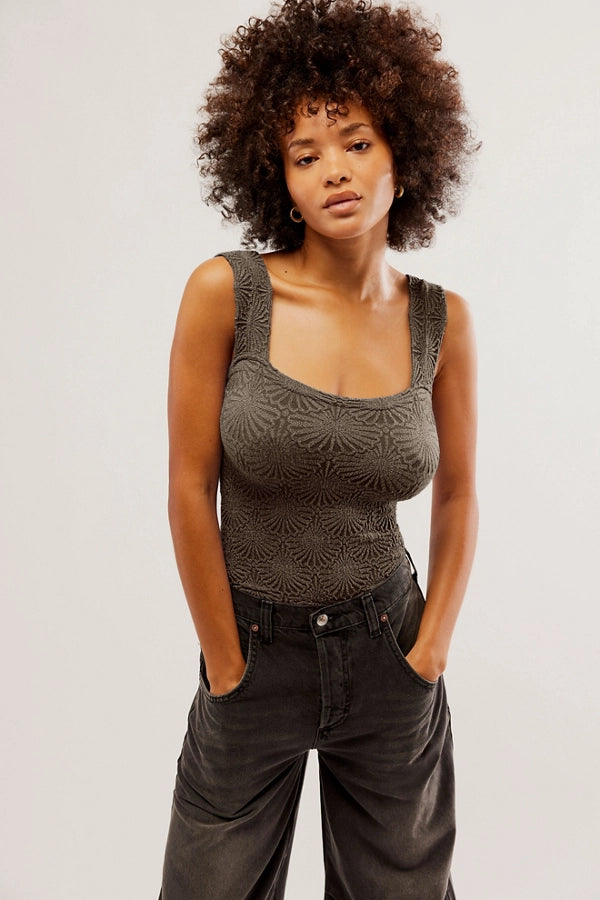 FREE PEOPLE LOVE LETTER CAMI FRENCH CHOCOLATE