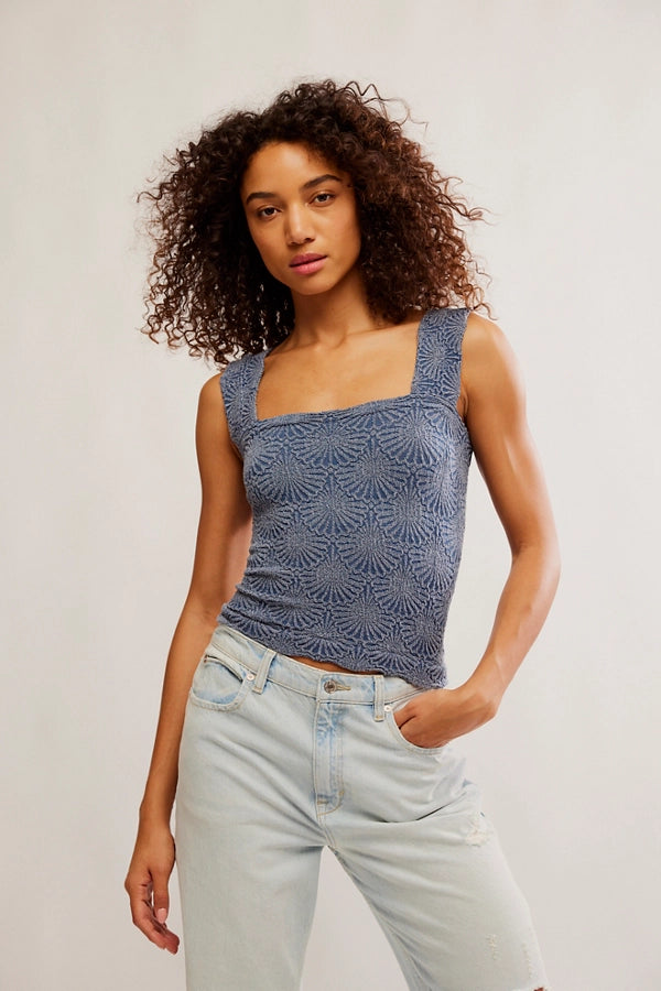 FREE PEOPLE LOVE LETTER CAMI INDIGO PURA