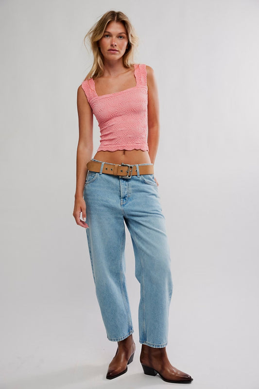 FREE PEOPLE LOVE LETTER CAMI RASBERRY CAKE