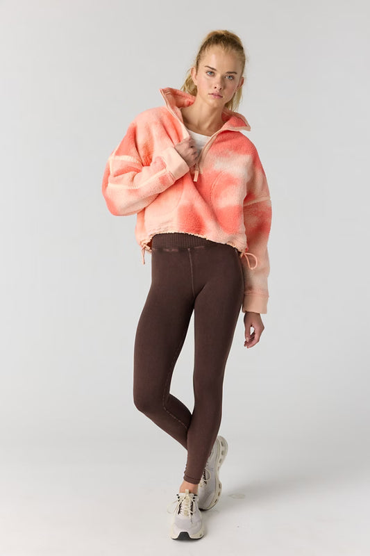FREE PEOPLE MOVEMENT GOOD KARMA LEGGING WASHED CHOCOLATE