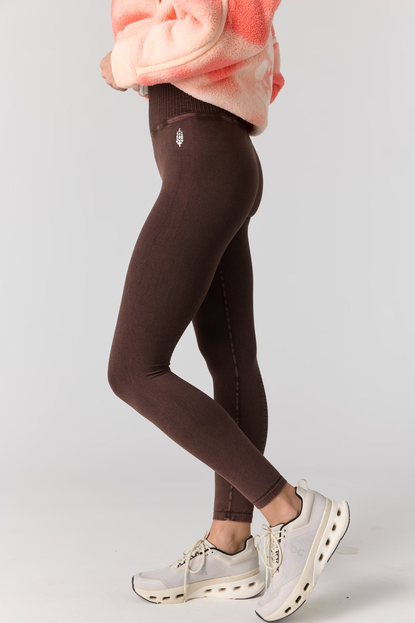 FREE PEOPLE MOVEMENT GOOD KARMA LEGGING WASHED CHOCOLATE
