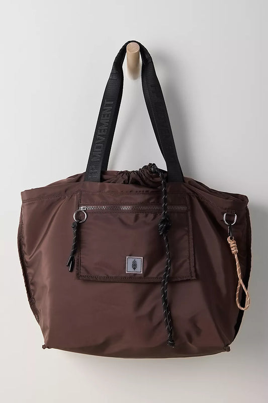 FREE PEOPLE MOVEMENT HOME TEAM TOTE CHOCOLATE