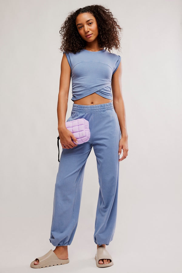 FREE PEOPLE MOVEMENT HOT SHOT CROSSOVER SET BLUE ASH