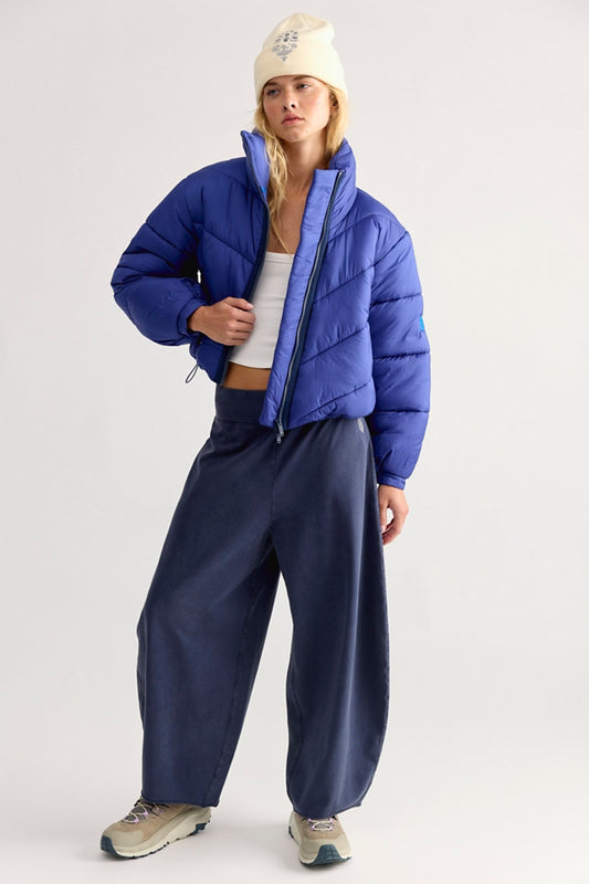 FREE PEOPLE MOVEMENT HOT SHOT EASY PANT TRUE NAVY