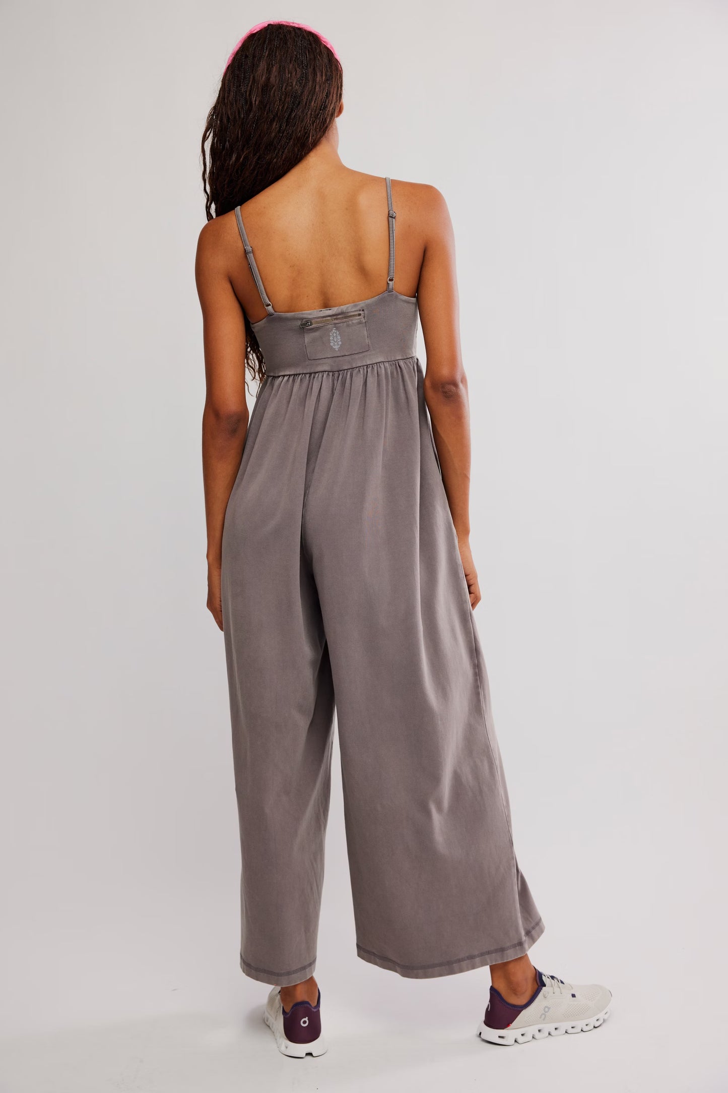 FREE PEOPLE MOVEMENT HOT SHOT STRAPPY ONESIE HICKORY