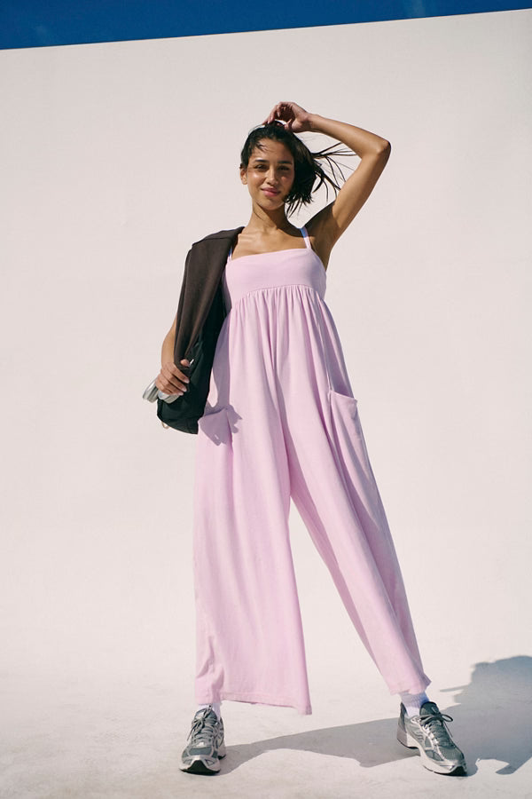 FREE PEOPLE MOVEMENT HOT SHOT STRAPPY ONESIE ULTRA VIOLET