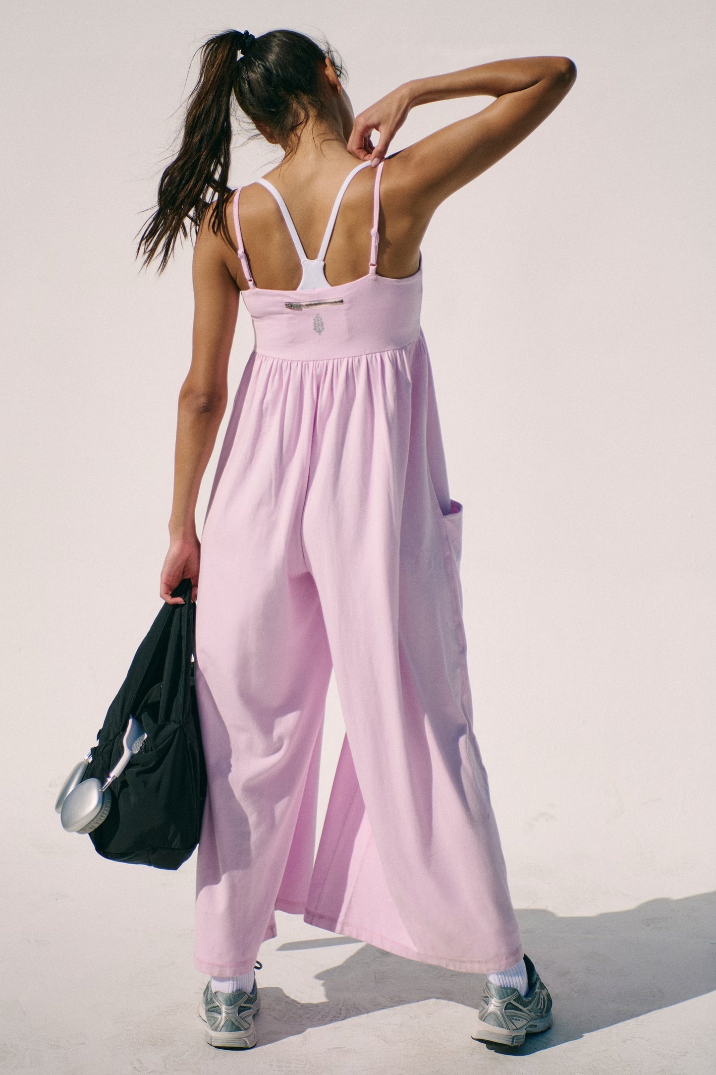 FREE PEOPLE MOVEMENT HOT SHOT STRAPPY ONESIE ULTRA VIOLET