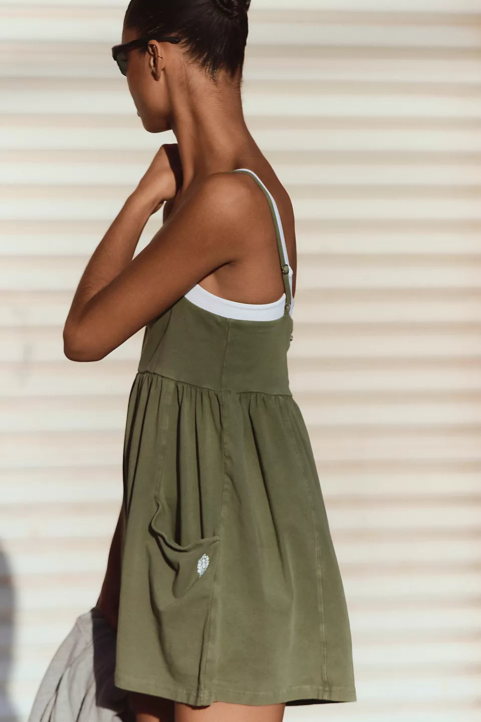 FREE PEOPLE MOVEMENT HOT SHOT STRAPPY ROMPER TERRAIN