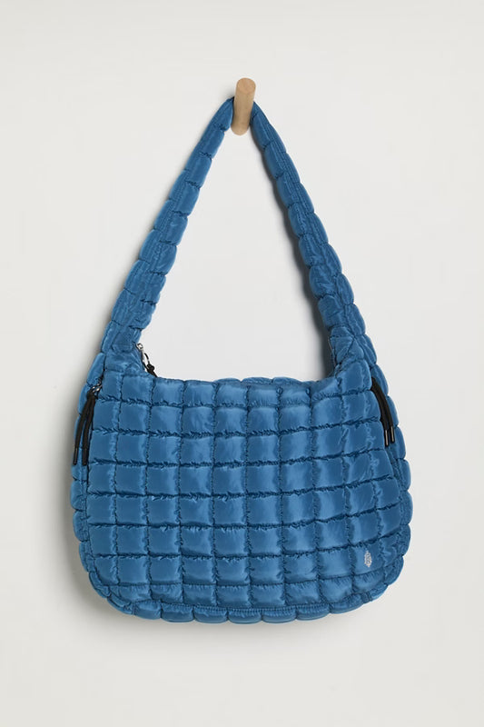 FREE PEOPLE MOVEMENT QUILTED CARRY ALL DEEP TEAL
