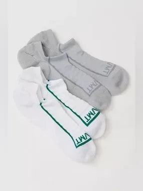 FREE PEOPLE MOVEMENT SIMPLE SPORT NO SHOW PACK WHITE GREY