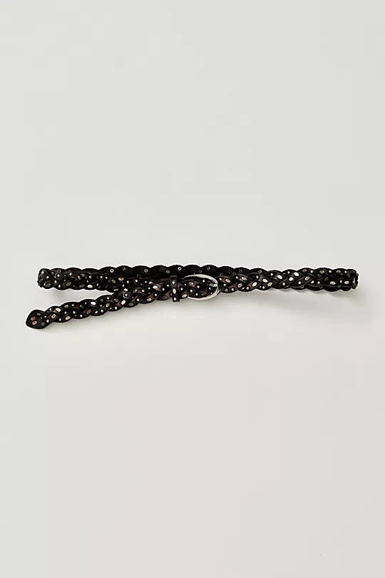 FREE PEOPLE SOL STUD BELT BLACK