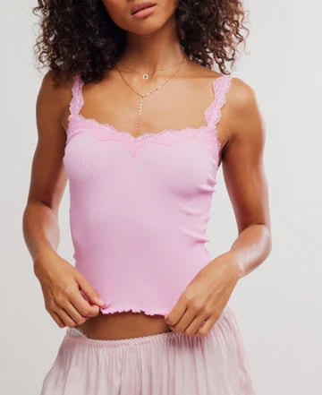 FREE PEOPLE SPRING FEVER CAMI GUMDROP