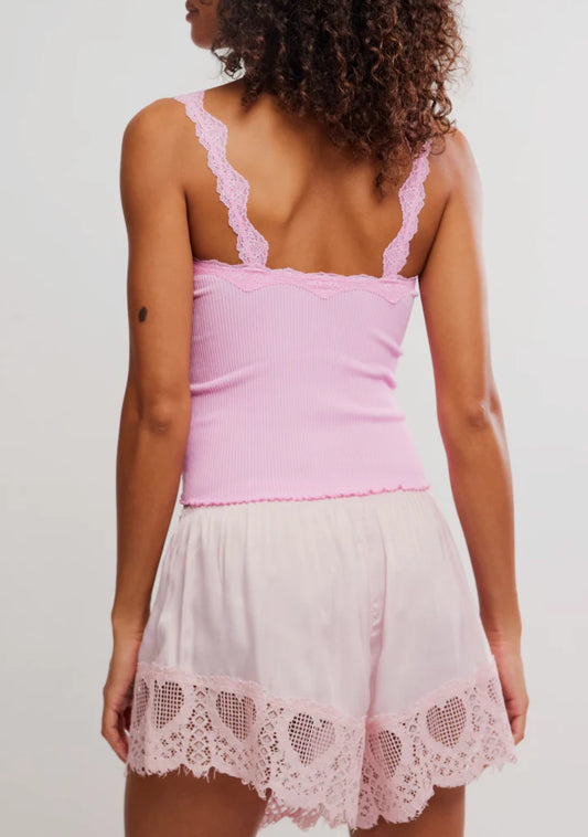 FREE PEOPLE SPRING FEVER CAMI GUMDROP