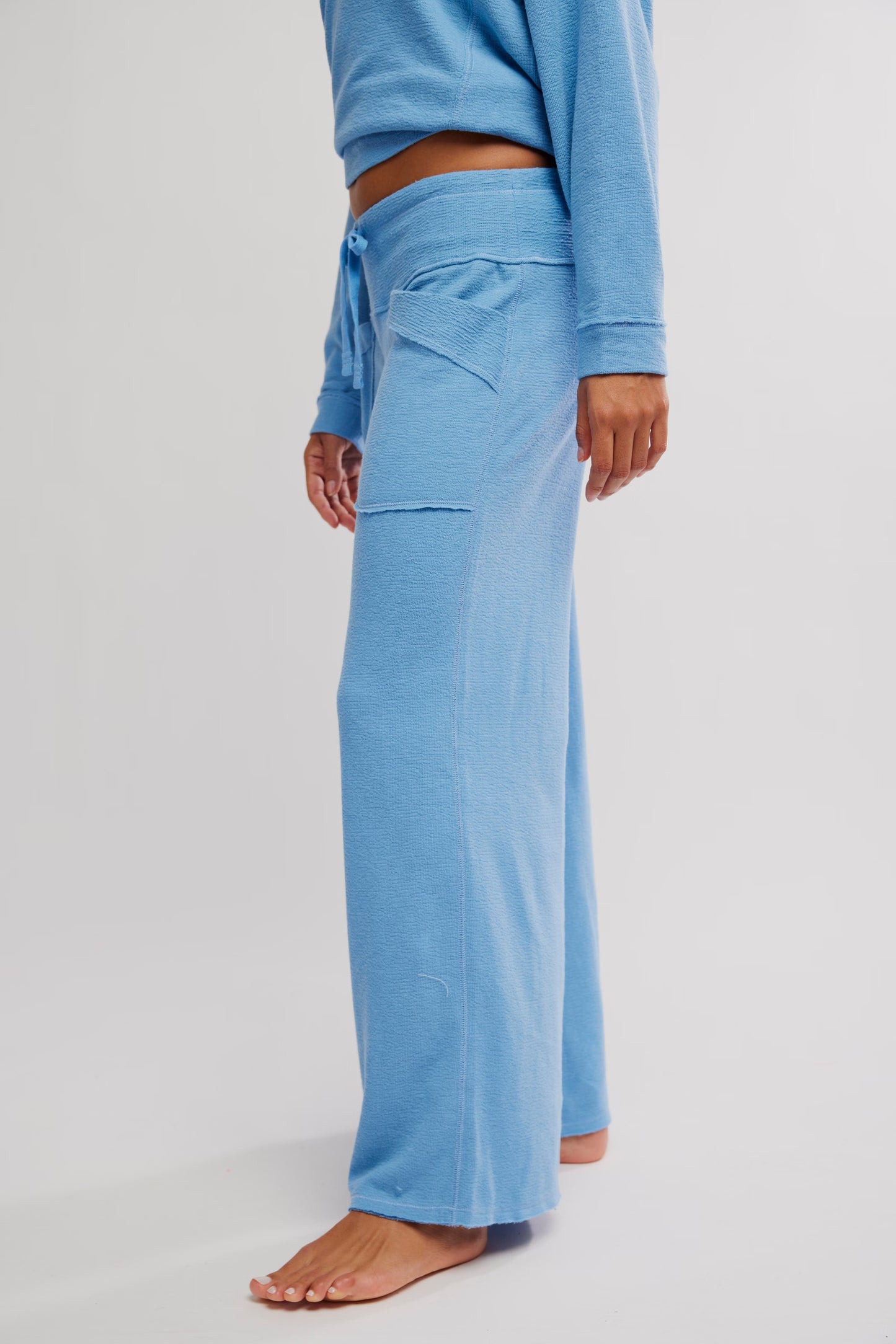 FREE PEOPLE STAYCATION LOUNGE PANT BLISSFUL BLUE