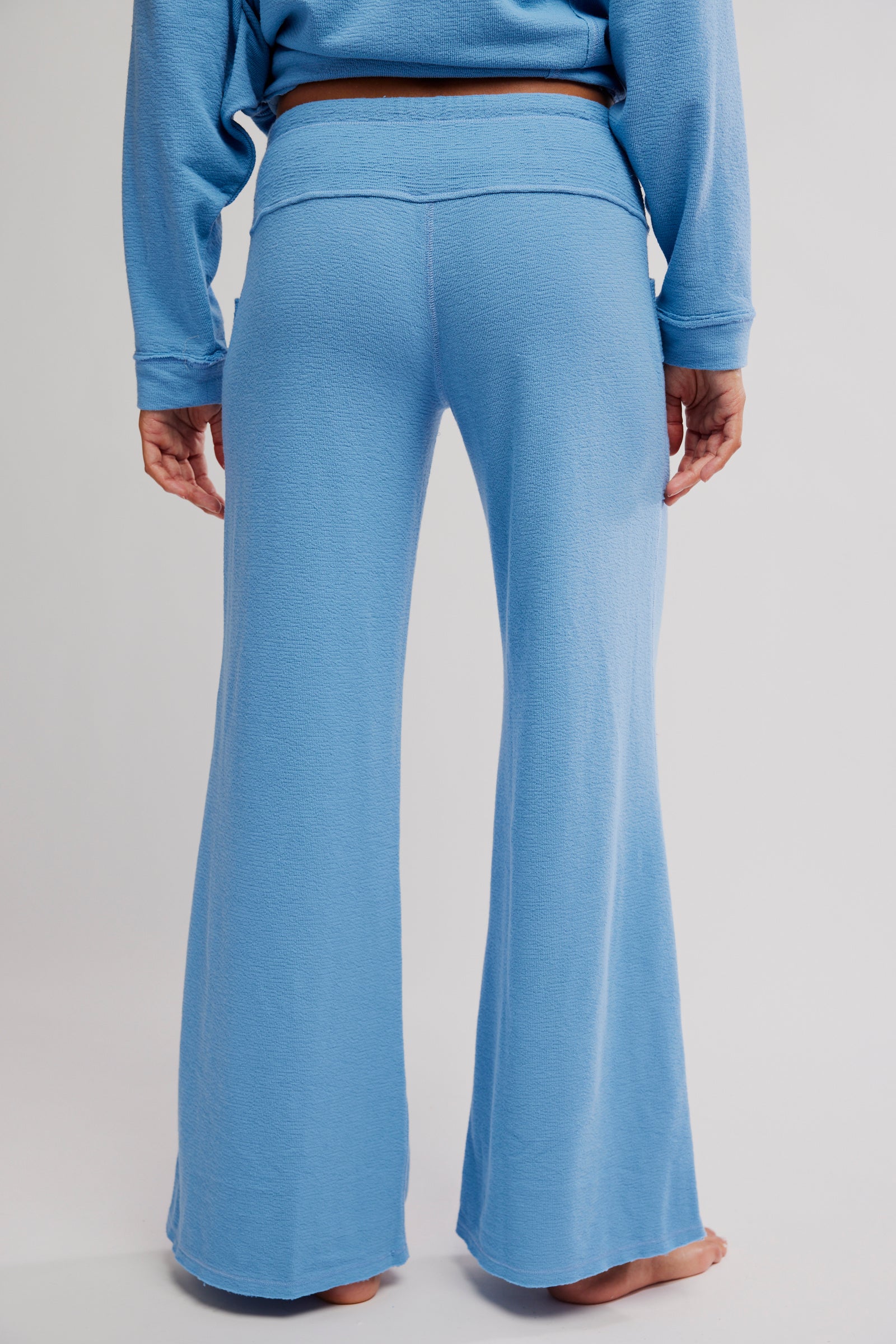 FREE PEOPLE STAYCATION LOUNGE PANT BLISSFUL BLUE