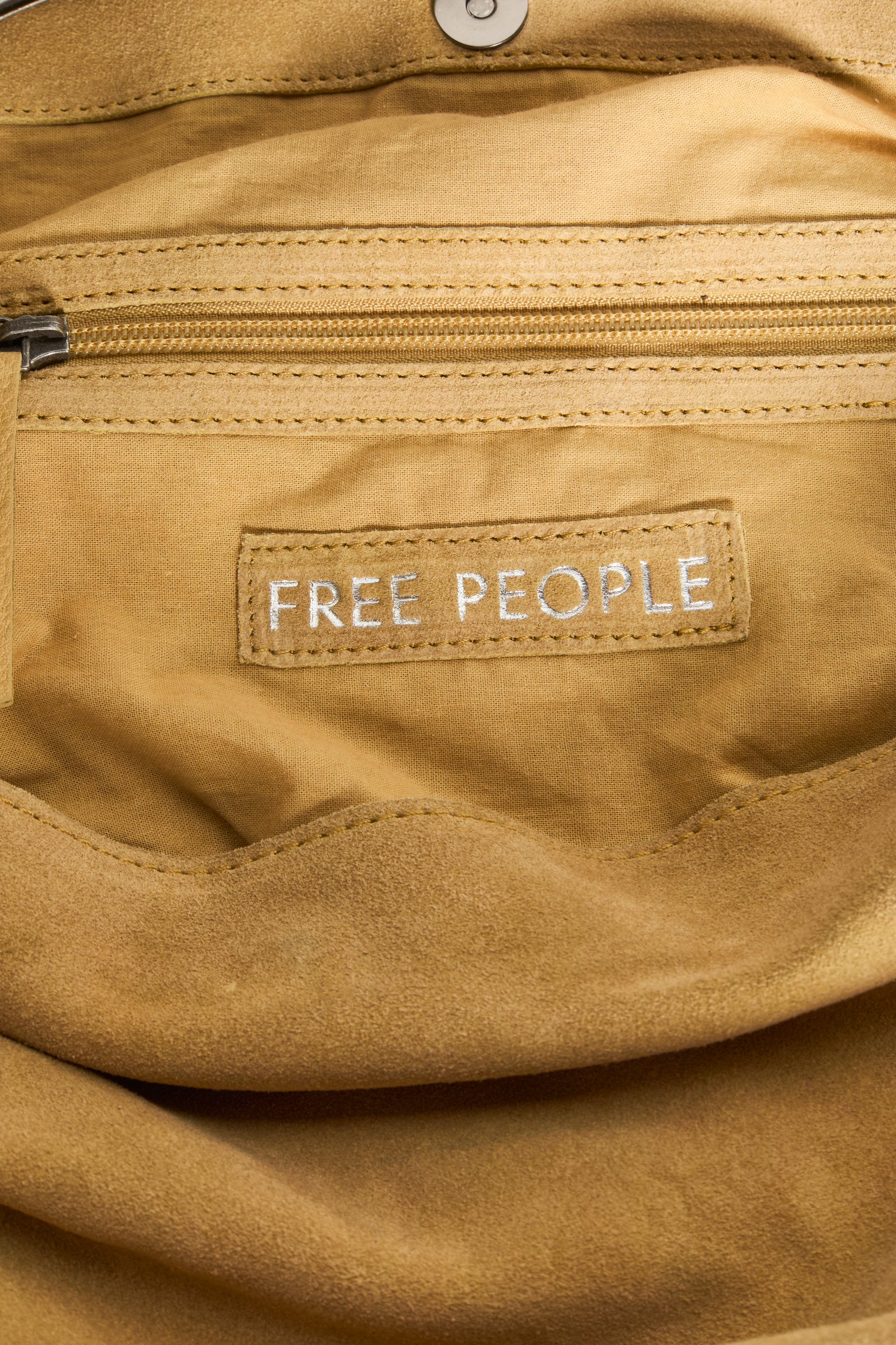 FREE PEOPLE SUZIE SUEDE SLOUCHY OVERSIZED TOTE BAG HARVEST GOLD