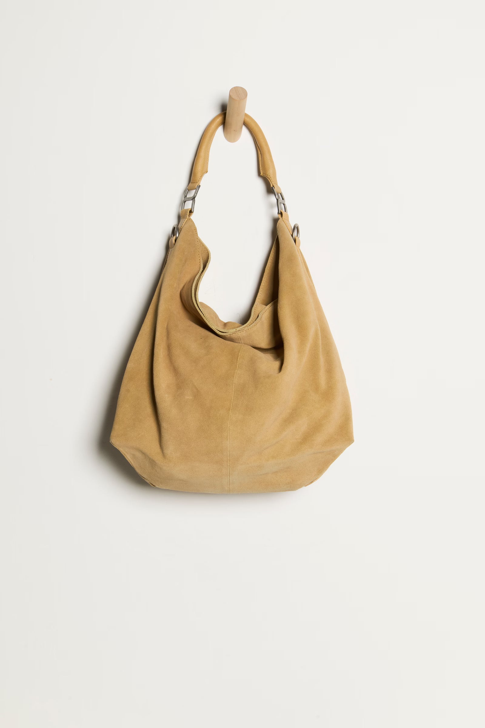 FREE PEOPLE SUZIE SUEDE SLOUCHY OVERSIZED TOTE BAG HARVEST GOLD