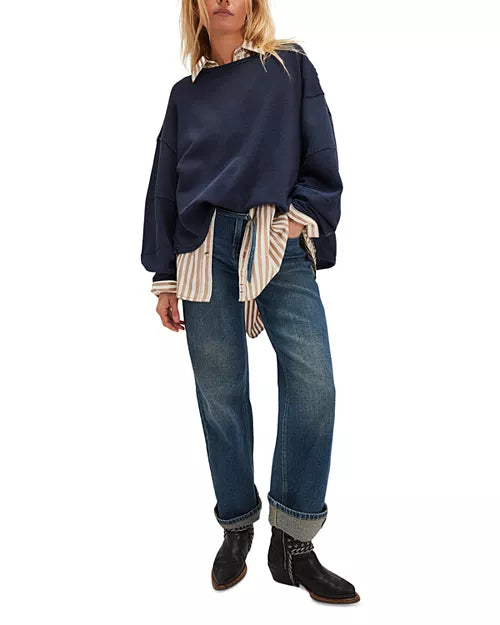 FREE PEOPLE TOTAL ECLIPSE TEE DEEPER IRIS