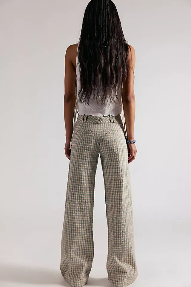 FREE PEOPLE Time Flies Low-Rise Clean Trousers 1