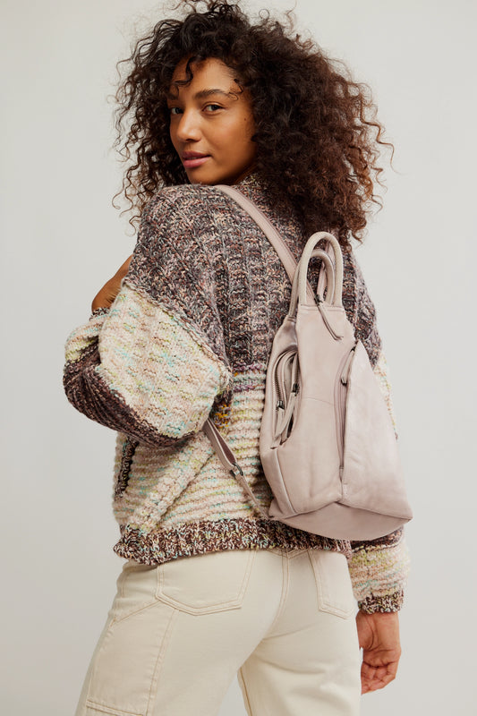 FREE PEOPLE WE THE FREE SOHO CONVERTIBLE TOTE BAG FOG
