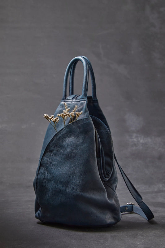 FREE PEOPLE WE THE FREE SOHO CONVERTIBLE TOTE BAG STORMY SEA
