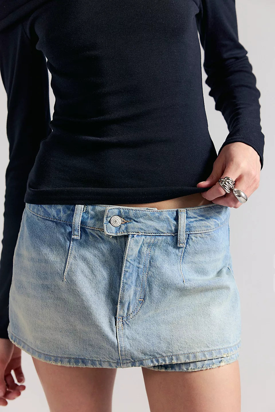 FREE PEOPLE WTF GALIVANTING SKORT AEGEAN