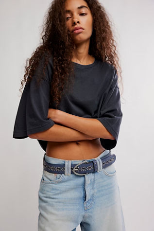 FREE PEOPLE WTF PRESTON BELT SEA SALT