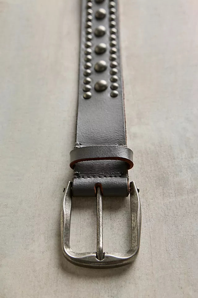FREE PEOPLE WTF SOLA STUD BELT GRAVEL ROCK 1