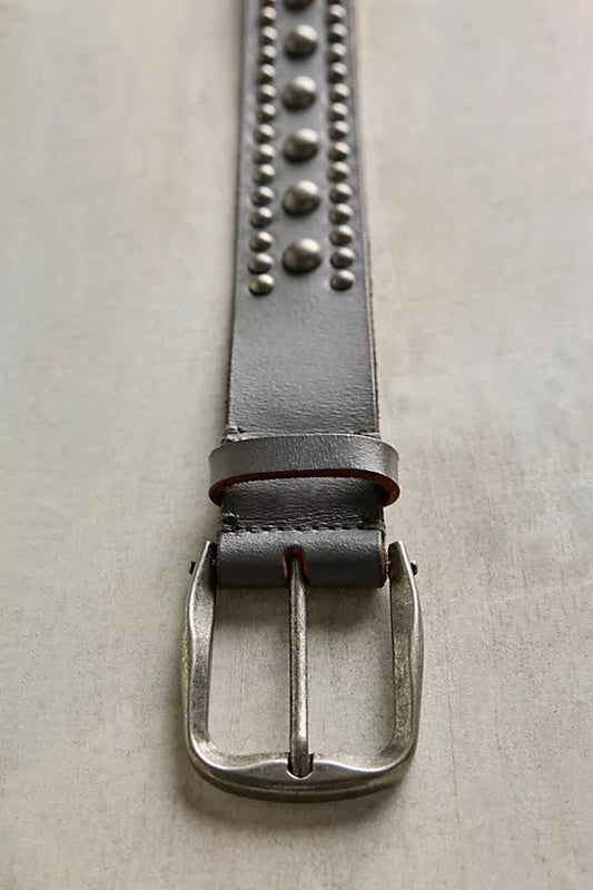 FREE PEOPLE WTF SOLA STUD BELT GRAVEL ROCK 1