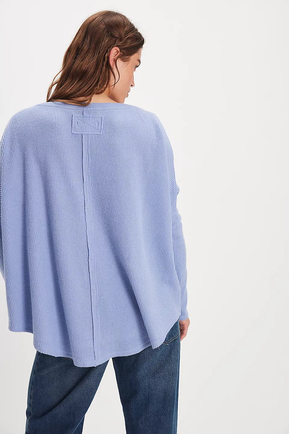 FREE PEOPLE We The Free Latte Blues Solid Thermal Dawn Breeze