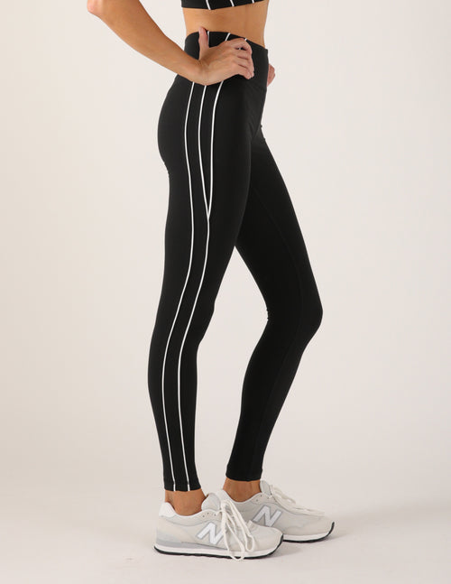 GLYDER POWER STRIDE LEGGING BLACK /WHITE