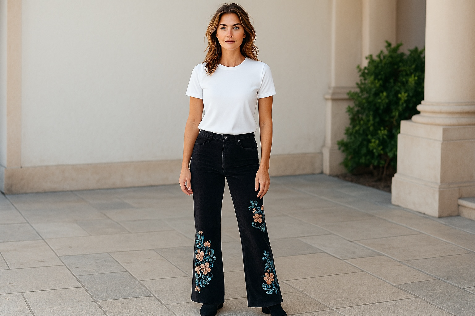 GODDESSWEAR CORDUROY CLASSIC "25 YEAR ANNIVERSARY EDITION" FLARE PANT HIGH WAIST 886