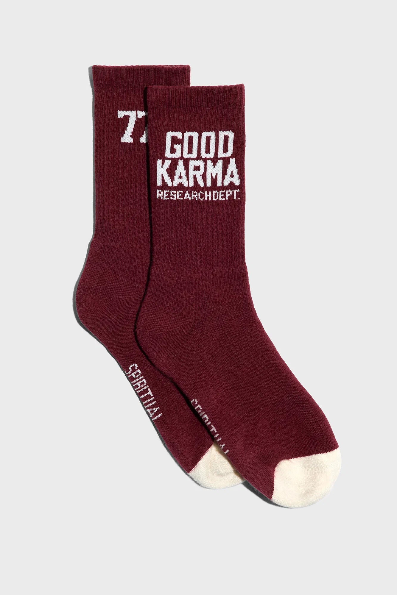 GOOD KARMA 777 CREW SOCK MAHOGANY
