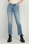 HIDDEN JEAN HAPPI MID RISE CROPPED FLARE WITH SLIT