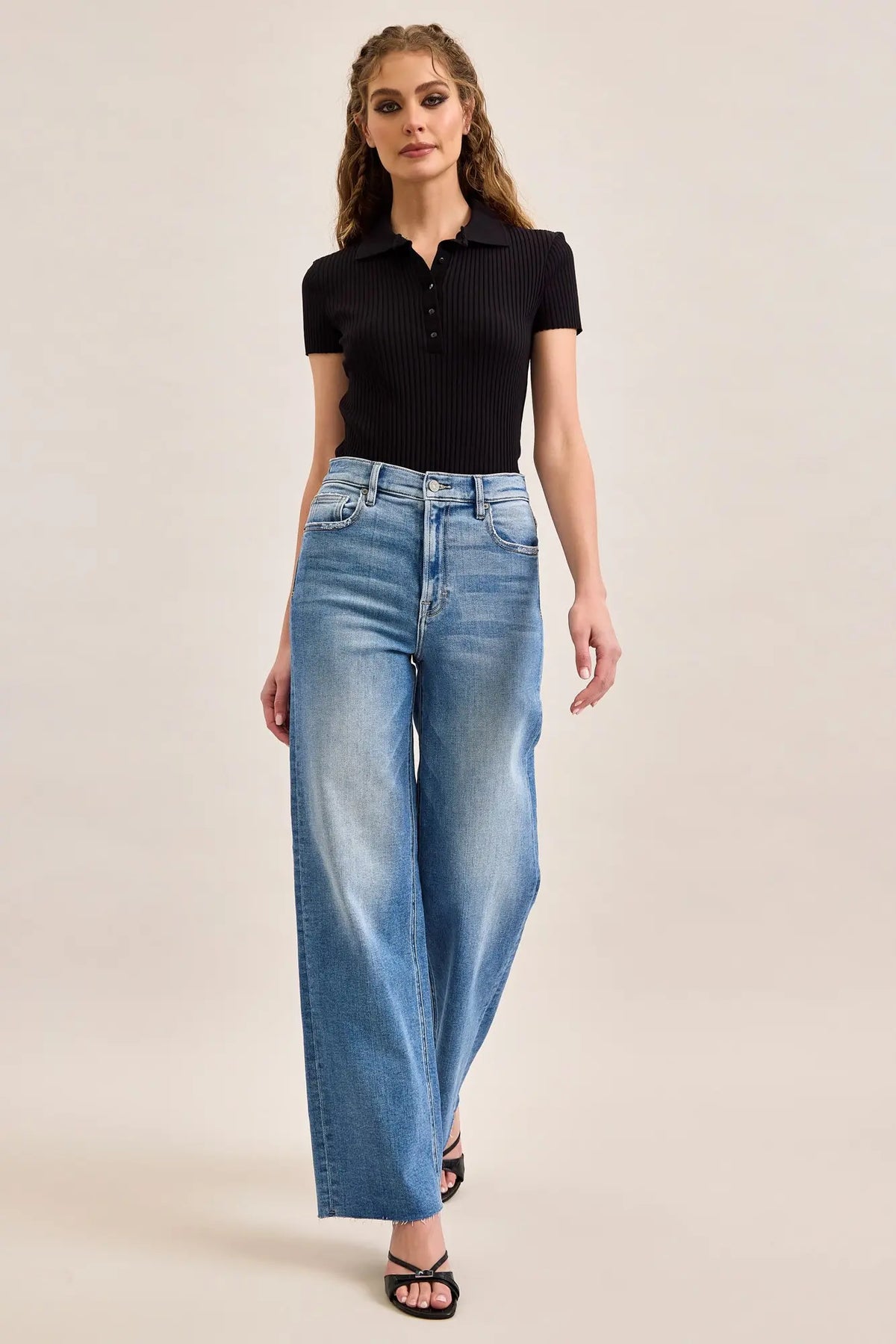 HIDDEN JEAN LOGAN STANDARD DAD JEAN WITH CLEAN CUT HEM