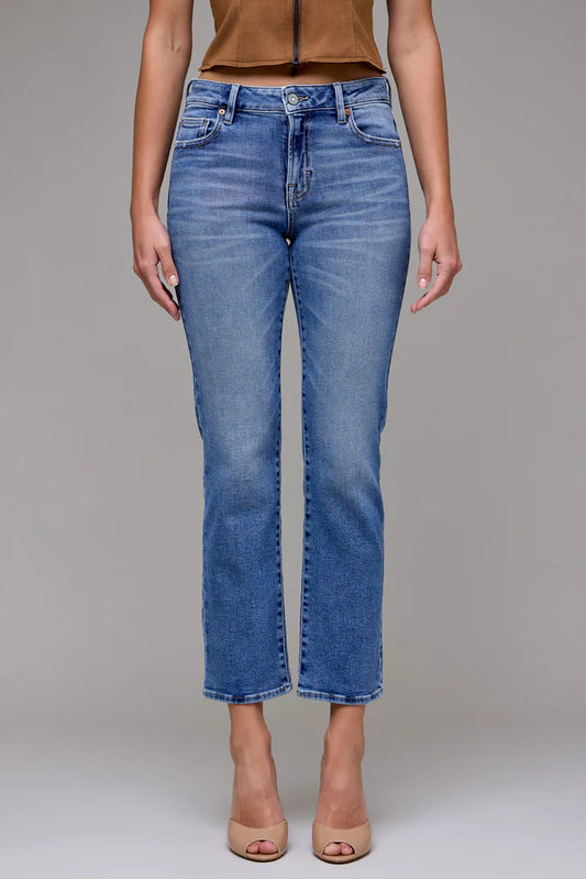 HIDDEN JEAN QUINN HIDDEN MEDIUM WASH MID RISE SKINNY