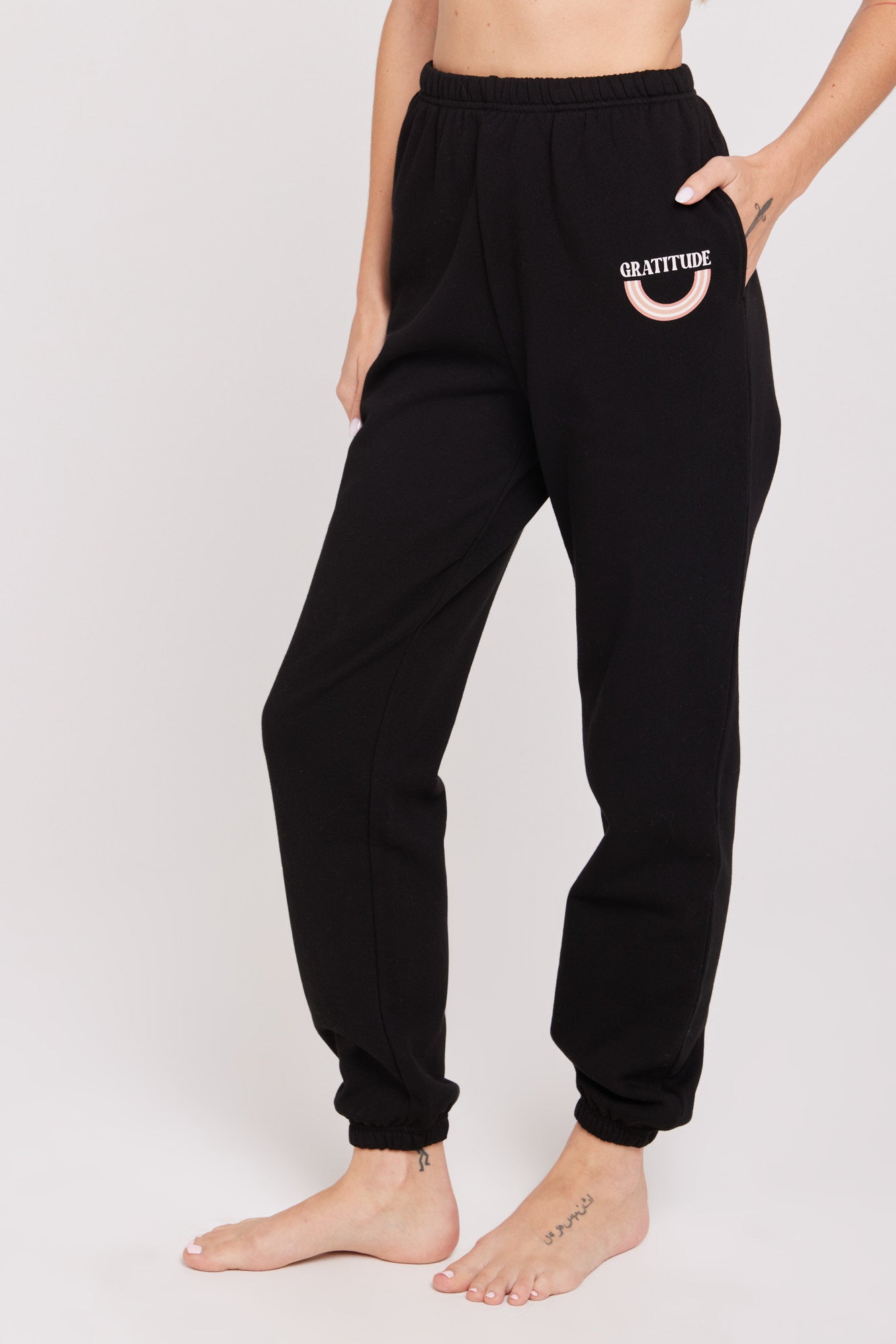 SPIRITUAL GANGSTER GRATITUDE OJAI SWEATPANT BLACK