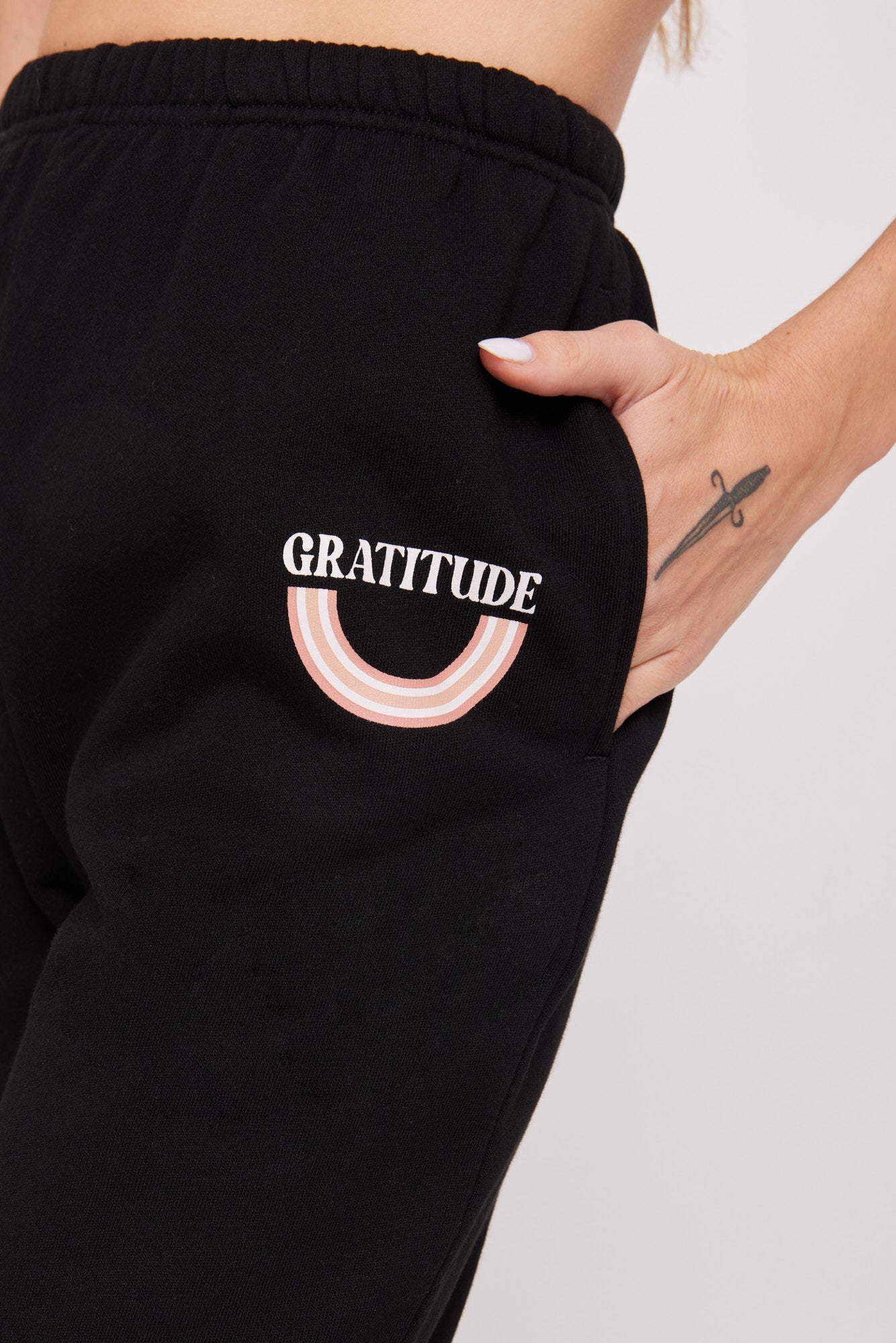 SPIRITUAL GANGSTER GRATITUDE OJAI SWEATPANT BLACK