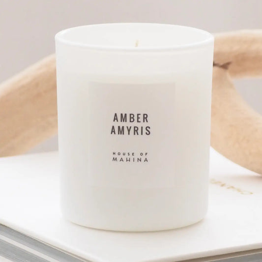 HOUSE OF MAHINA (MAKANA) AMBER AMYRIS CANDLE 4 OUNCE 
