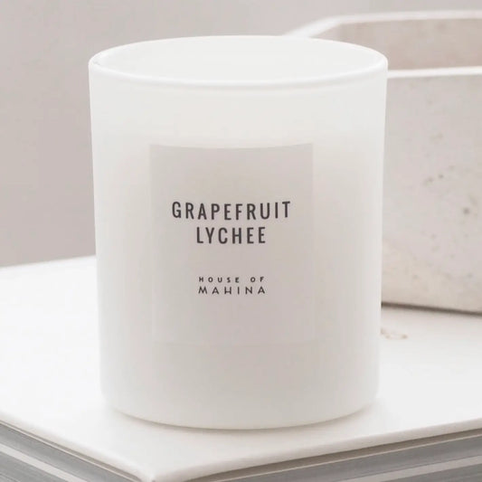 HOUSE OF MAHINA (MAKANA) GRAPEFRUIT LYCHEE CANDLE 4 OUNCE