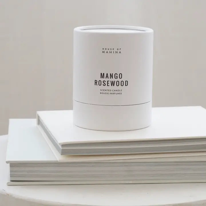 HOUSE OF MAHINA (MAKANA) MANGO ROSEWOOD CANDLE 12 OUNCE 2