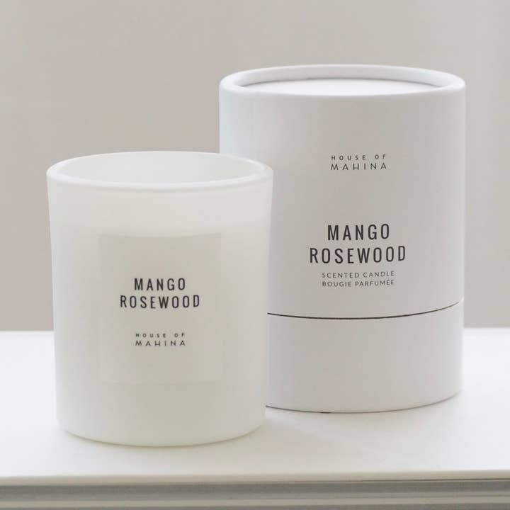 HOUSE OF MAHINA (MAKANA) MANGO ROSEWOOD CANDLE 4 OUNCE