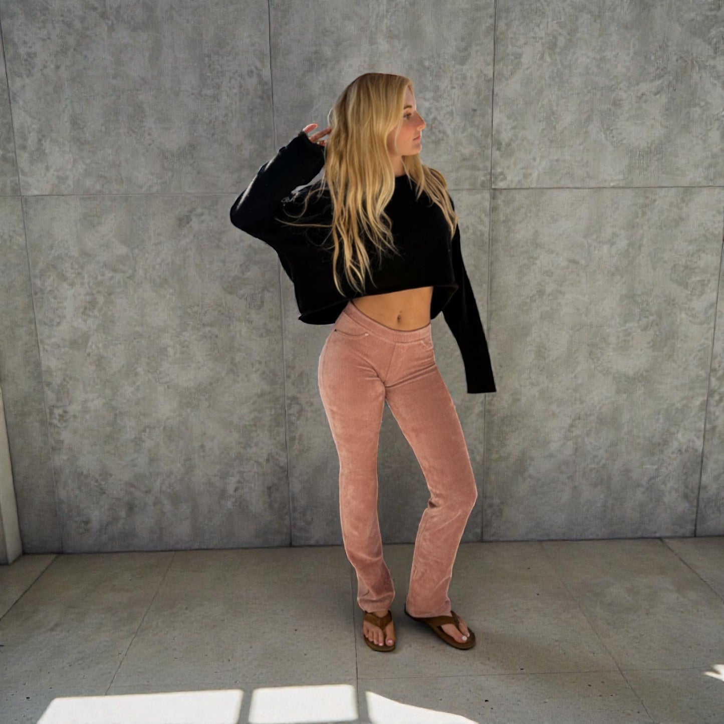 GODDESSWEAR CORDUROY CLASSIC FLARE PANT HIGH WAIST 886