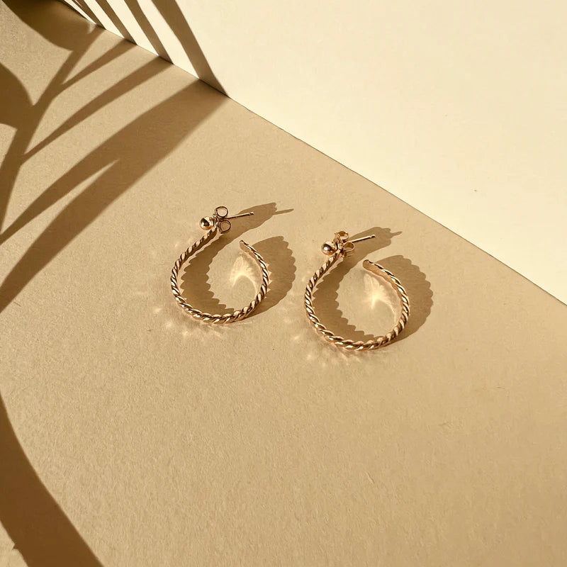 In Situ Tremezzo Hoops 14K gf